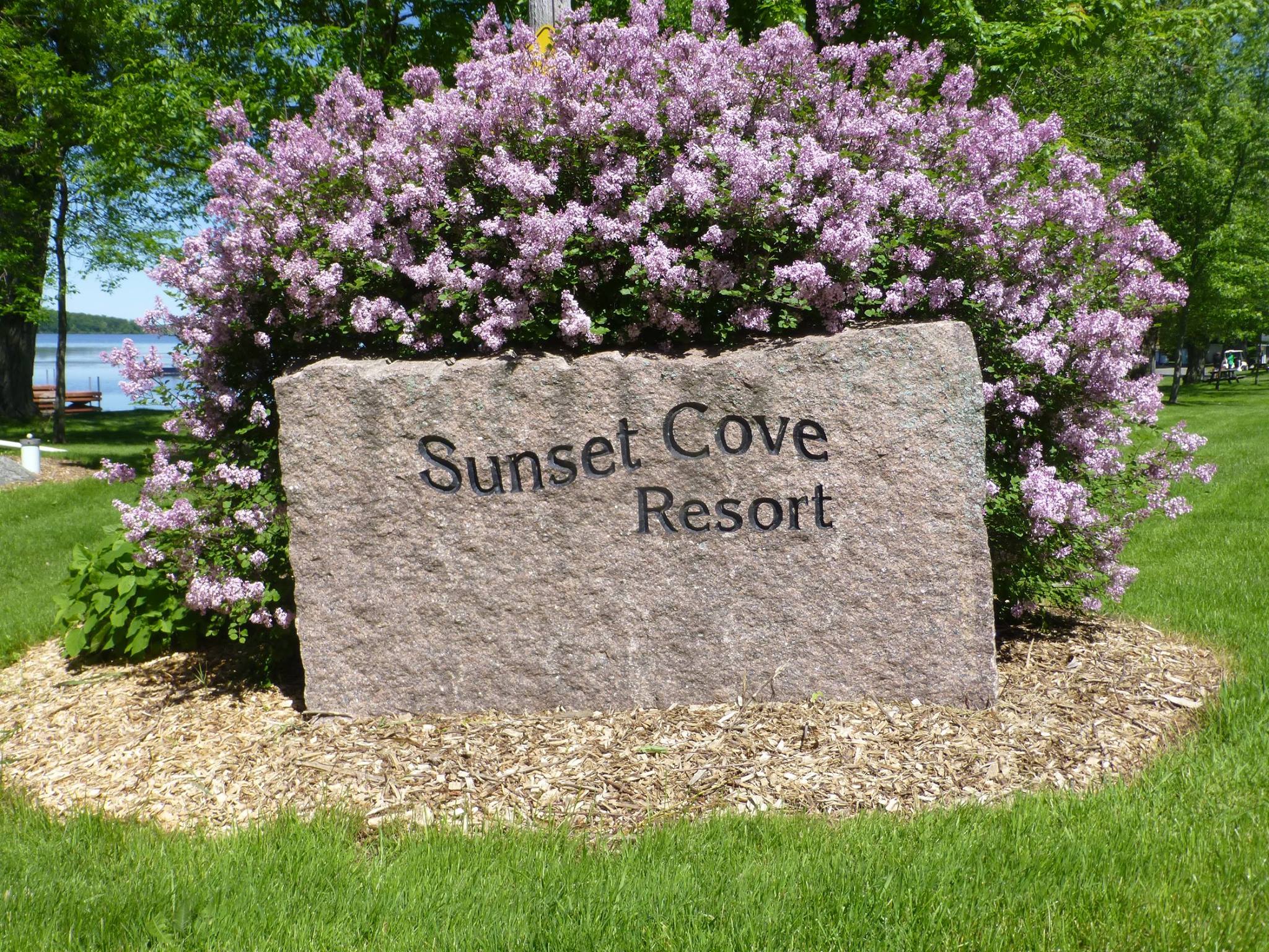 Sunset Cove Resort Stone Name Plate